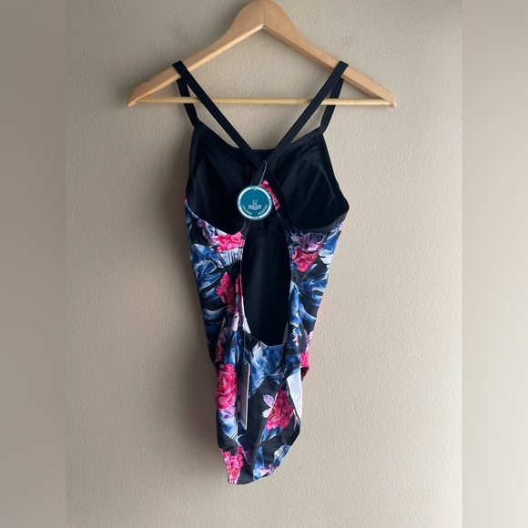 New Finz Women Floral Bikini One Piece Size L10 - Picture 3 of 9